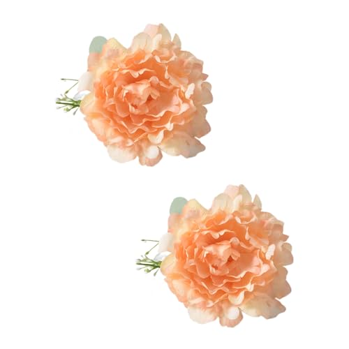 HUAJINGKEJI Home Decor, 2 Stück künstliche Pfingstrosen Blume Vorhang Clip Vorhang Seil Krawatte Fenster Vorhang Raffhalter Raffhalter Vorhangklemmen Hochzeitsdekoration von HUAJINGKEJI