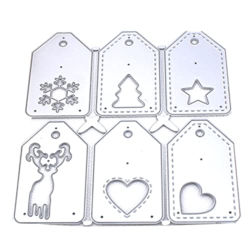 HUAJINGKEJI Metall-Stanzformen für Weihnachten, zum Basteln von Karten, Scrapbooking, Papierbasteln, Schablonenform von HUAJINGKEJI