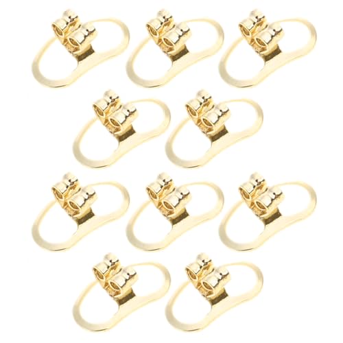 HUAJINGKEJI Modeschmuck, Set mit 10 Ohrring-Verschlüssen, Ersatz-Ohrringstecker, Ohrschmuck, Ohrschmuck, Verschlüsse, geeignet für Ohrring-Liebhaber von HUAJINGKEJI