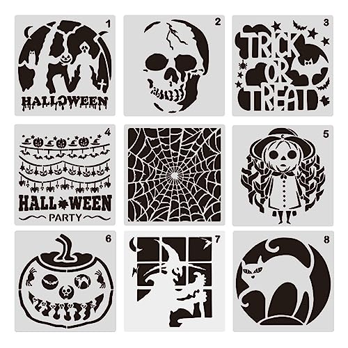 Halloween-Stanzformen, Schablonen, geätzte Stanzformen, Bastelpapier, Kartenherstellung, Papierkarten-Vorlage von HUAJINGKEJI