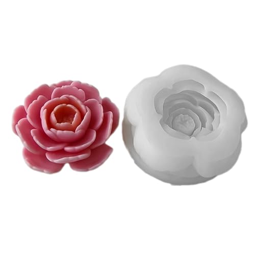 Silikon-Seifenformen mit Kamelienblüten, 3D-Harzformen, Fondant, Silikon für handgefertigte Kuchendekorationen von HUAJINGKEJI