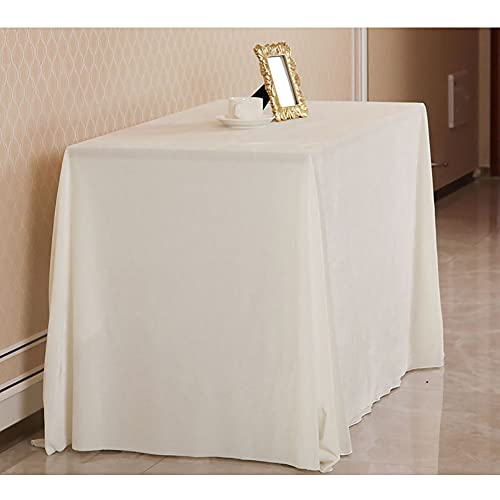 HUALEMEI Volltonfarbe Gold Samt Rechteckig Tischdecke,Verdicken Falten-resistent Tischtücher,Waschbar Schweres Gewicht Tafeltuch-F 160x350cm(63x138inch) von HUALEMEI