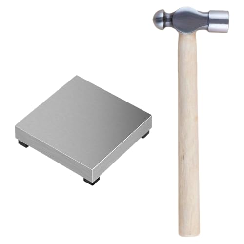 Stahlblock Amboss Professionelle Hammerplatte Schmuck Handwerk Werkzeug Stamping Hammer Metall Schmuck Stamping Block von HUANGANG