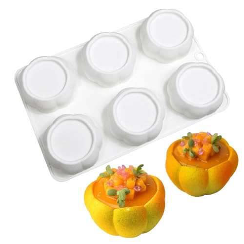 HUANGING Silikonform mit 6 Mulden, Blumenform, Fondant, Schokolade, Kuchendekoration, Werkzeug, Herstellung von Kerzen, Seife, einfach von HUANGING