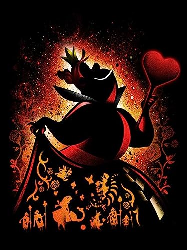 HUANNY DIY Diamond Painting Queen Hearts Diamond Art Villain, 5D Full Drill Cross Stitch Embroidery kit, Funny von HUANNY