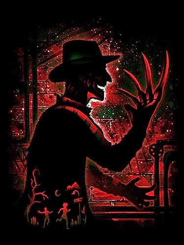 HUANNY DIY Diamond Painting Freddy Krueger Diamond Art Kits, 5D Full Drill Cross Stitch Embroidery kit, Funny von HUANNY