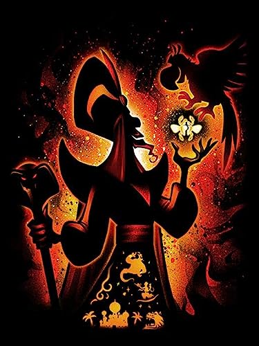 HUANNY DIY Diamond Painting Jafar Diamond Art Villain, 5D Full Drill Cross Stitch Embroidery kit, Funny von HUANNY