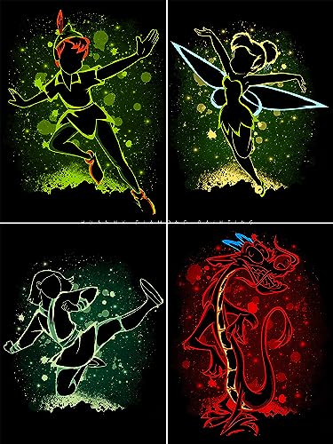 HUANNY DIY Diamond Painting Mulan Diamond Art Kits, 5D Full Drill Cross Stitch Embroidery kit for Beginners (4 Packs) von HUANNY