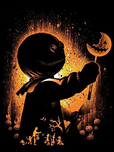 HUANNY DIY Diamond Painting Trick or treat Diamond Art Halloween, 5D Full Drill Cross Stitch Embroidery kit, Funny von HUANNY