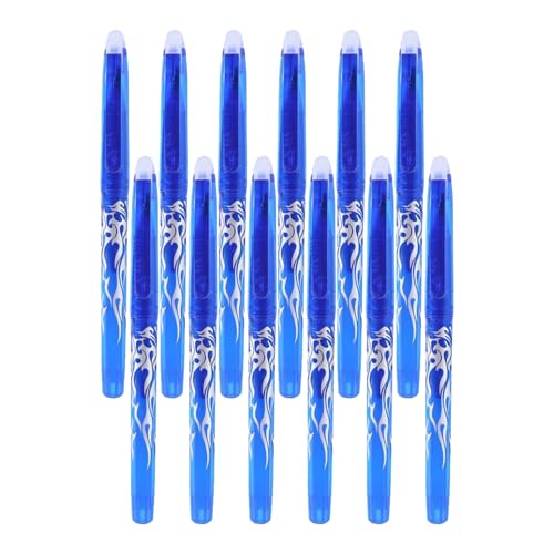 HUATEEN Radierbarer Kugelschreiber 12er Pack 0,5mm mit Thermochrom Tinte, Füller Kompatibel für Büro/Schule Blaue Radierstifte Set Tintenroller & Gelschreiber Erasable Pen HUATEEN Radierbarer Kugelschreiber 12er Pack 0,5mm mit Thermochrom Tinte, Füller Kompatibel für Büro/Schule Blaue Radierstifte Set Tintenroller & Gelschreiber Erasable Pen von HUATEEN