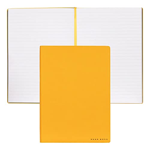 Hugo Boss Notizblock A5 Essential Storyline Yellow Lined in der Farbe Gelb, HNH121SL von HUGO BOSS