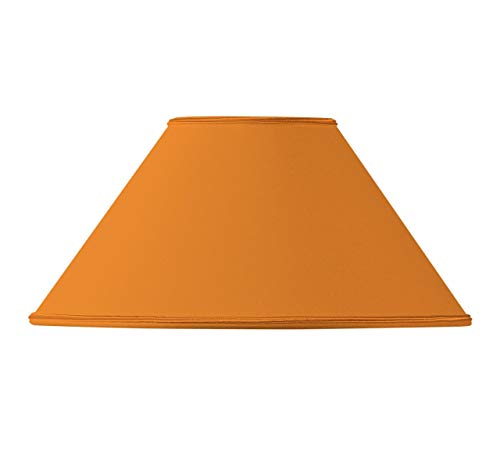 Lampenschirm, Retro-Form, Ø 60 x 19 x 34 cm, Orange von HUGUES RAMBERT