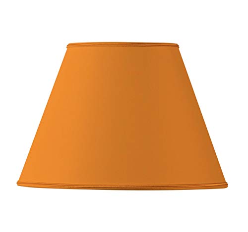 Lampenschirm aus Stoff, konisch, 20 x 10 x 15 cm, Orange von HUGUES RAMBERT