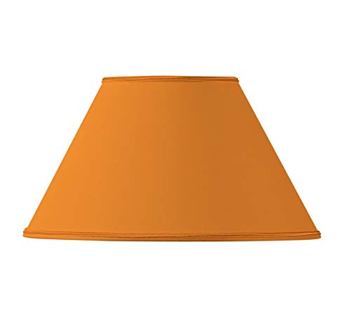 Lampenschirm in viktorianischer Form, Durchmesser 45 x 19 x 27 cm, Orange von HUGUES RAMBERT