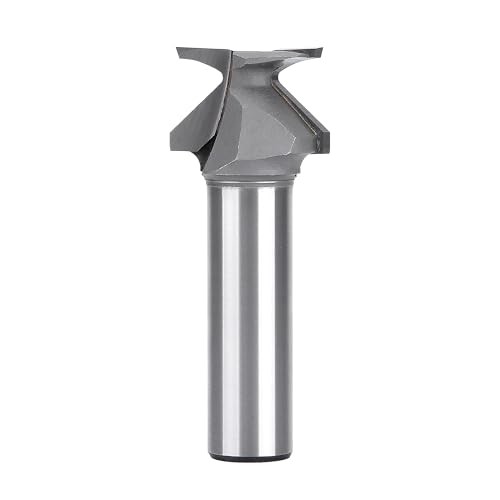 HUHAO 1,27 cm Schaft R10 Nahtlose Holzbearbeitung Router Bit, Bogenbiegen Integrierter Fräser Router Bit, Hartmetallspitze V Bit für Holzbearbeitung Fasenschneider Gravierwerkzeug von HUHAO