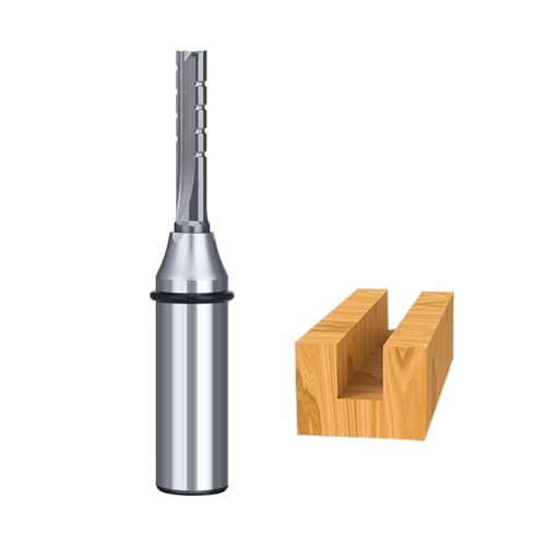 HUHAO TCT Straight Router Bits for Woodworking - Carbide Tipped CNC Fräser for Precision Cutting, Shaping & Trimming - 1/2 Inch Shank, Compatible with CNC Machines, Routers & Drill Presses HUHAO TCT Straight Router Bits for Woodworking - Carbide Tipped CNC Fräser for Precision Cutting, Shaping & Trimming - 1/2 Inch Shank, Compatible with CNC Machines, Routers & Drill Presses von HUHAO