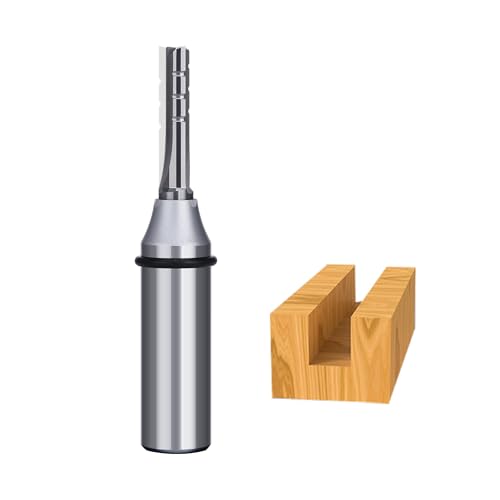 HUHAO TCT Straight Router Bits for Woodworking - Carbide Tipped CNC Fräser for Precision Cutting, Shaping & Trimming - 1/2 Inch Shank, Compatible with CNC Machines, Routers & Drill Presses HUHAO TCT Straight Router Bits for Woodworking - Carbide Tipped CNC Fräser for Precision Cutting, Shaping & Trimming - 1/2 Inch Shank, Compatible with CNC Machines, Routers & Drill Presses von HUHAO