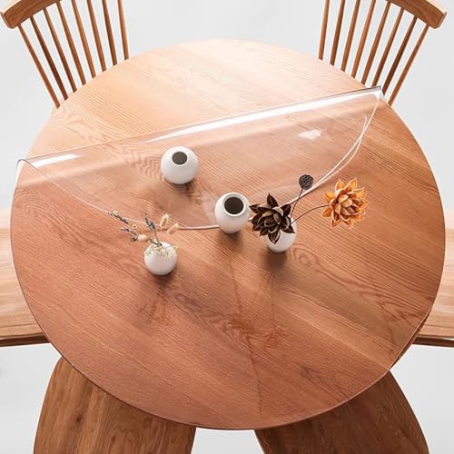 HUHJYUGE PVC Tischdecke Transparent Rund 155cm, Tischdecke Transparent Tischfolie, Glasklar Weiche Folie, Wasserdicht Abwaschbar Tischschutz Folie, Verhindern Sie das Kratzen HUHJYUGE PVC Tischdecke Transparent Rund 155cm, Tischdecke Transparent Tischfolie, Glasklar Weiche Folie, Wasserdicht Abwaschbar Tischschutz Folie, Verhindern Sie das Kratzen von HUHJYUGE
