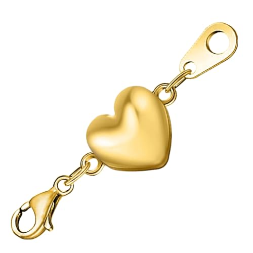 HUIFACAI 10 elegante Magnetverschlüsse in Herzform für Halsketten, Armbänder, Fußkettchen, Schmuck, 10 Stück von HUIFACAI