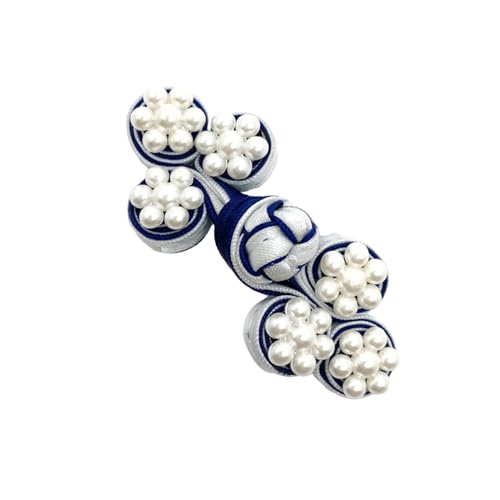 HUIFACAI Cheongsam Knöpfe mit Perlen, chinesische Knoten, handgefertigte Nähverschlüsse für Frauen von HUIFACAI