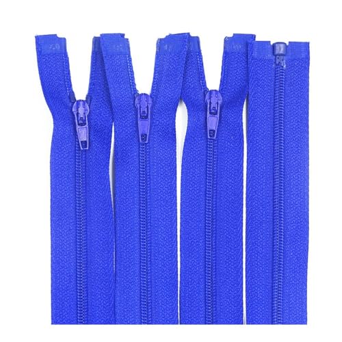 HUIJIQX Nylon-Reißverschlüsse, 20 cm - 60 cm, 3# Öffnung, Nylon, Schwanz, Harz, geeignet für Kleidung (dunkelblau, 30 cm, 100 Stück) von HUIJIQX