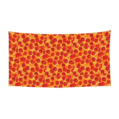 3D Pizza Pepperoni Print Party Banner Lustig Geburtstag Fiesta Party Dekoration Spaß und lebendige Atmosphäre von HUIKGIER