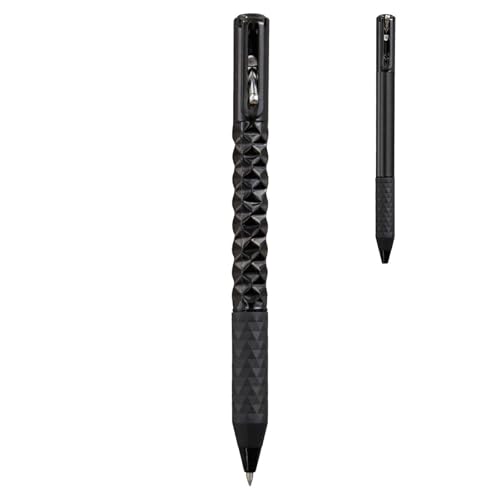 Crush Pen | Shape Shifting Quick Dry 0,5 mm Switchpen | Geometrische Metall Shifting Gelstifte mit konturiertem Silikongriff | Deformation Kugelschreiber, einziehbarer Transformations-Fidget-Stift für von HUNJHYC