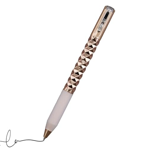 Crush Pen | Shape Shifting Quick Dry 0,5 mm Switchpen | Geometrische Metall Shifting Gelstifte mit konturiertem Silikongriff | Deformation Kugelschreiber, einziehbarer Transformations-Fidget-Stift für von HUNJHYC