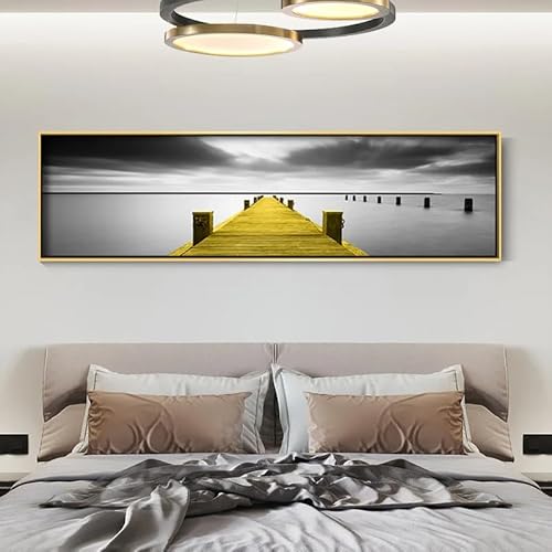 Bild Auf Leinwand Kunstdruck Poster Schöne Bilder Fürs Schlafzimmer Große Größe Schwarz Weiß Landschaft Gemälde Wand Kunst Bilder Für Wohnzimmer Leinwand Drucke Moderne Wohnkultur von HUNNY