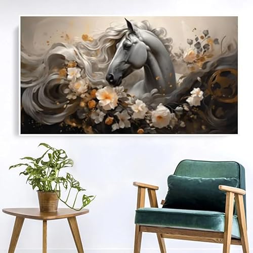 Bild Gross Wohnzimmer Wohnzimmer Bilder Groß Bild Auf Leinwand Pferd Bilder Für Wand Leinwand Malerei Tier Wohnzimmer Dekor Moderne Abstrakte Kunstdrucke Poster Hause Dekoration von HUNNY