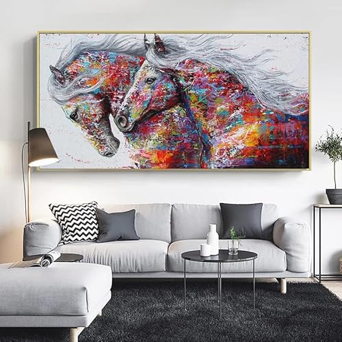 Deko Küche Modern Poster & Kunstdrucke Deko Schlafzimmer Modern Pferd Bilder Für Wand Leinwand Malerei Tier Wohnzimmer Dekor Moderne Abstrakte Kunstdrucke Poster Hause Dekoration von HUNNY