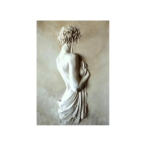 Home Decoration Living Room Dekorative Bilder Wohnzimmer Wandbilder Wohnzimmer Groß 3D Ton Relief Wandkunst, Abstrakte Frau Leinwand Malerei Elegantes Akt Poster, Wohnzimmer Schlafzimmer Home Decor von HUNNY