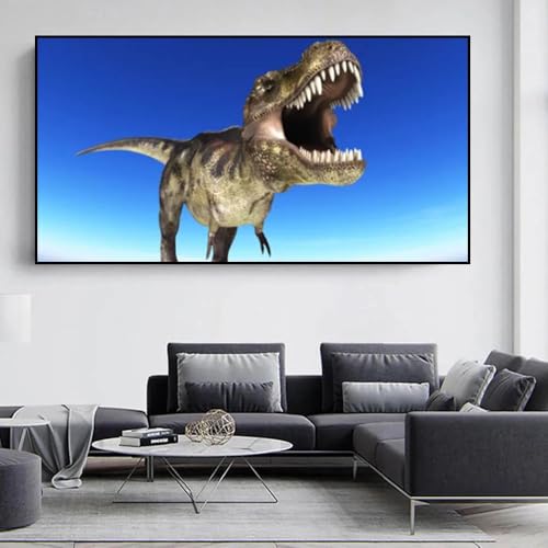 Home Decoration Living Room Dekorative Bilder Wohnzimmer Wandbilder Wohnzimmer Groß Uralter wilder Dinosaurier Wandbild Kunstdruck Poster Wasserfestes Leinwandgemälde Wohnzimmer Dekor Wohndekoration von HUNNY