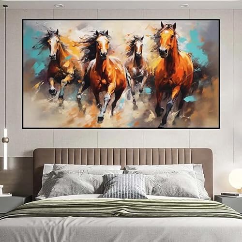 Wandbilder Wohnzimmer Groß Bild Gross Wohnzimmer Wohnzimmer Bilder Groß Pferd Bilder Für Wand Leinwand Malerei Tier Wohnzimmer Dekor Moderne Abstrakte Kunstdrucke Poster Hause Dekoration von HUNNY