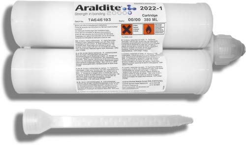 Araldite 2022-1 | 380 ml Doppelkartusche mit ZMS | Huntsman | Zwei Komponenten 2K Klebstoff Kleber | Klebstoffkartusche | Epoxidharzkleber Epoxidharz Epoxidkleber Epoxidklebstoff Epoxidharzklebstoff von HUNTSMAN