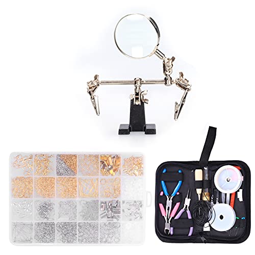 HUONIU Jewelry Making Set with Tools Beading Kit for Necklace Repair DIY Accessories for Beginners and Professionals von HUONIU