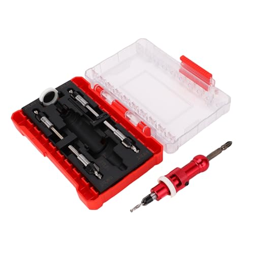 HUSHUI Countersink -Bohrer mit Tiefenstopp Verstellbarer Sich Verjüngter Bohrer für Holzbearbeitung und Möbelherstellung HUSHUI Countersink -Bohrer mit Tiefenstopp Verstellbarer Sich Verjüngter Bohrer für Holzbearbeitung und Möbelherstellung von HUSHUI