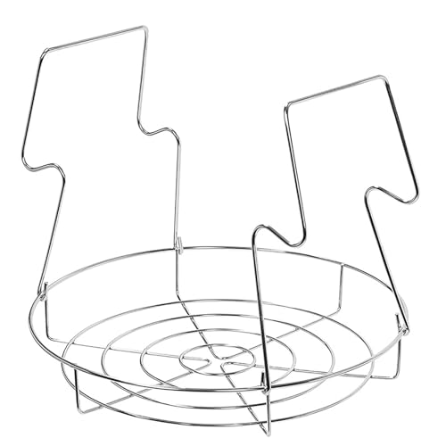 HUSHUI Einmachregal, Kleines Rundes Einmachregal aus Edelstahl mit Beinen, Isolierter Einmach-Dampfkorb mit Griffen Zum Dämpfen in der Küche von HUSHUI