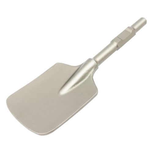 HUSPOO Clay Spatenmeißel Profi Schaufelmeißel Lehmspaten Abbruchhammer Breitmeißel für 65/95 Jack Hammer Gärtnerspaten für harte, steinige Böden, 30 * 440 * 135mm von HUSPOO