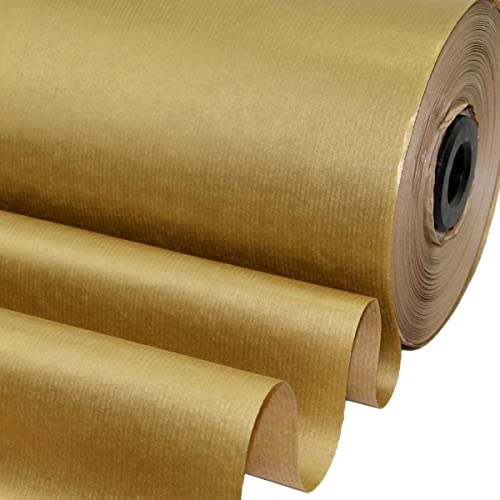 Blumenpapier Weihnachten gold 50 cm - 300 m | Seidenpapier auf Rolle von HUTNER