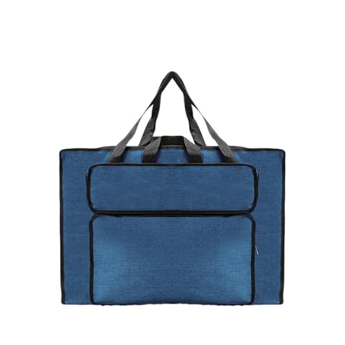 HUWOYG Künstler-Zeichenbrett Tasche 8K/4K wasserdichte Zeichentasche aus Nylon, einfache Malbretttasche, Künstler, Studenten, Skizzierwerkzeuge, Kunstset, Kunstbedarf Für Poster Skizzieren(8K-Blue) von HUWOYG