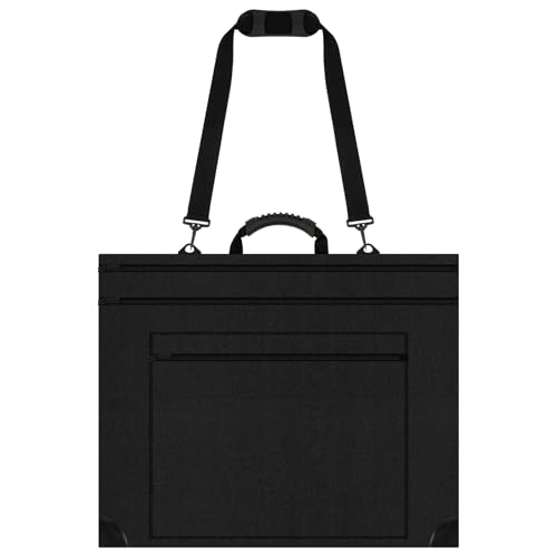 HUWOYG Künstler-Zeichenbrett Tasche Kunstportfolio-Koffer 600D Polyester Kunstportfolio-Tasche mit Schultergurt und Lederecken wasserdichte Portfolio-Tasche Tragbar Für Poster Skizzieren von HUWOYG