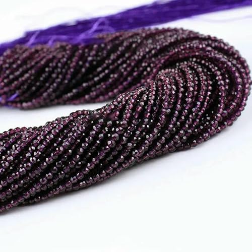 5 Stränge 2 mm 3 ... 0 mm Amethyst-Lila-Perlen Hydro, runde facettierte Kristall-Abstandshalter-Glasperlen, Armband, DIY-Schmuckherstellung - Hydro25.Amethyst-3 ... 0 mm (ca. 600 Stück) von HUYTUY