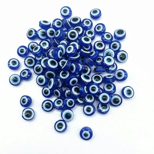 Heiße 50 Stück/Los 6 mm 8 mm 10 mm ovale Perlen, Kunstharz-Abstandsperlen zur Schmuckherstellung, DIY, handgefertigtes Ohrring-Armband-Zubehör-01-6 mm (50 Stück) von HUYTUY