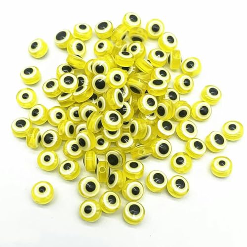 Heiße 50 Stück/Los 6 mm 8 mm 10 mm ovale Perlen, Kunstharz-Abstandsperlen zur Schmuckherstellung, DIY, handgefertigtes Ohrring-Armband-Zubehör-11–10 mm (50 Stück) von HUYTUY