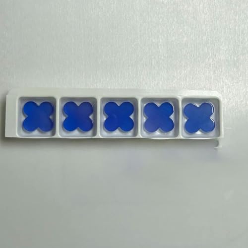 Natürlicher grüner Malachit, roter Achat, 13 x 13 x 2 mm, schwarzer Onyxstein, blauer Achat, 10 x 10 x 2 mm, 5 Stück von HUYTUY