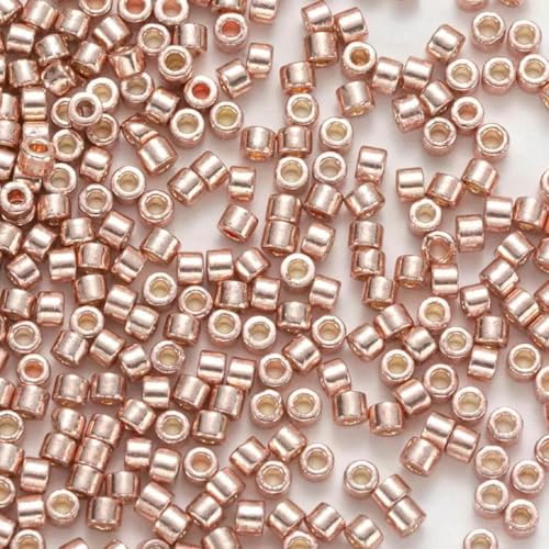 Perlen 2,0 MM 10 g/20 g/30 g Metallicfarben Japanische Glasperlen für DIY handgefertigtes Häkelgewebe-HDB-418-10 g von HUYTUY