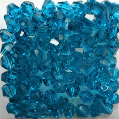 Sale: U Pick Color 3,0 mm 4,0 mm 6 mm 8 mm Bicone Austria Kristallperle Charm Glasperle Lose Abstandsperle für DIY Schmuckherstellung-Grün Blau-3,0 mm 100 Stück pro Beutel von HUYTUY