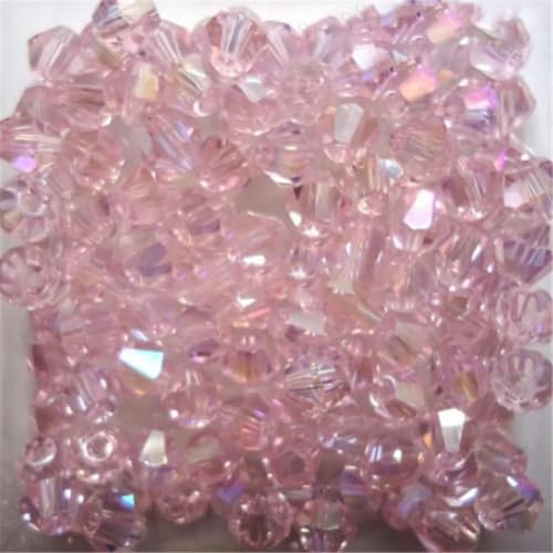 Sale: U Pick Color 3,0 mm 4,0 mm 6 mm 8 mm Bicone Austria Kristallperle Charm Glasperle Lose Abstandsperle für DIY Schmuckherstellung-Rosa-6 mm 48 Stück pro Beutel von HUYTUY