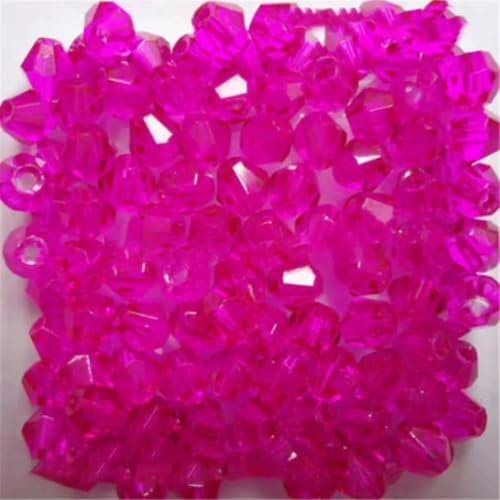 Sale: U Pick Color 3,0 mm 4,0 mm 6 mm 8 mm Bicone Austria Kristallperle Charm Glasperle Lose Abstandsperle für DIY Schmuckherstellung-Rose-3,0 mm 100 Stück pro Beutel von HUYTUY